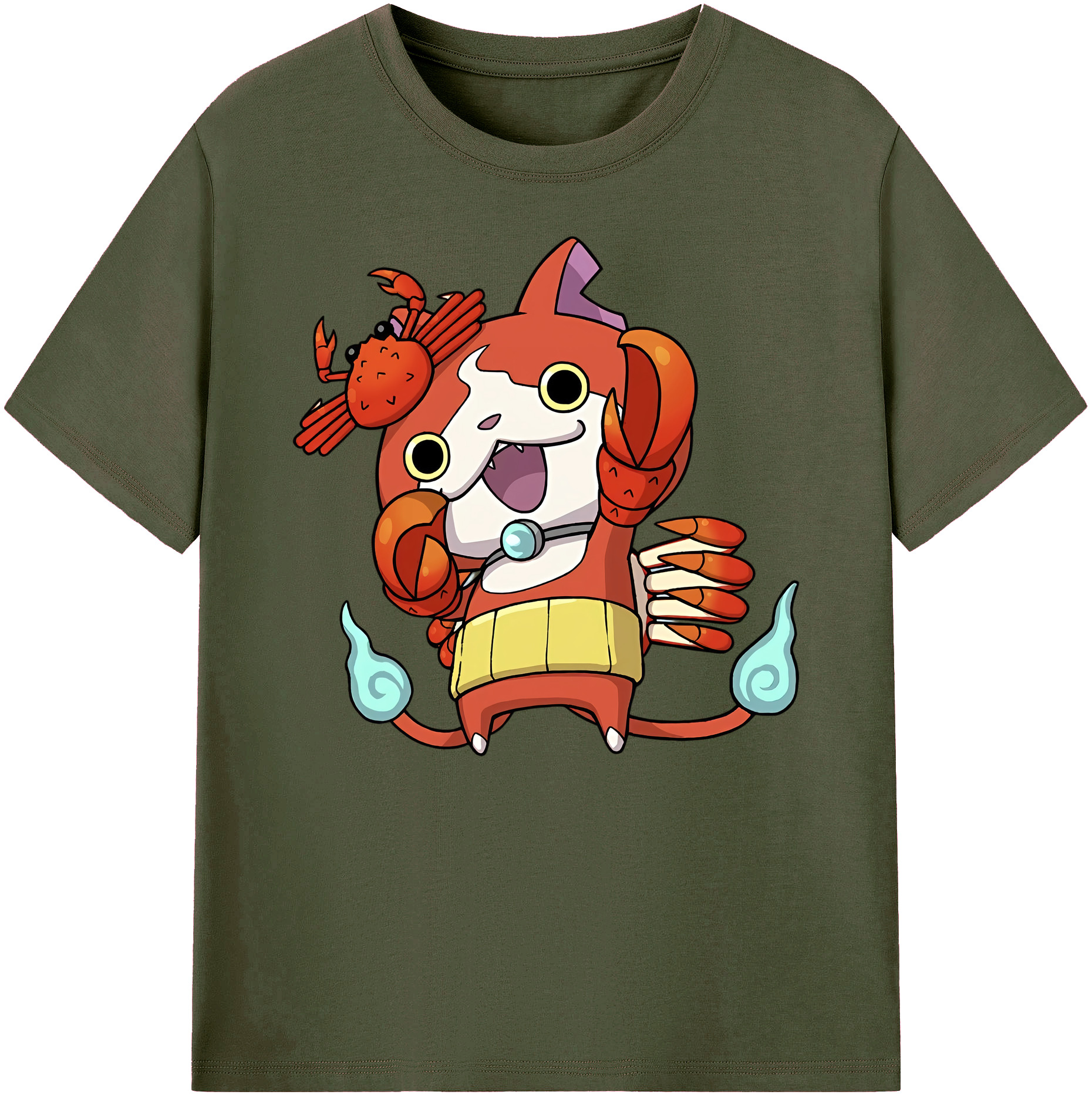 （画像用） 妖怪ウォッチ Yo-kai Watch 綿100％ メンズ半袖Tシャツ｜肌触りやわらか＆通気性